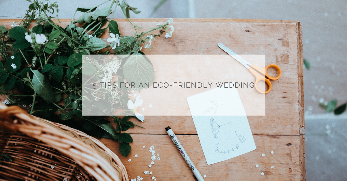5 tips for an eco-friendly wedding