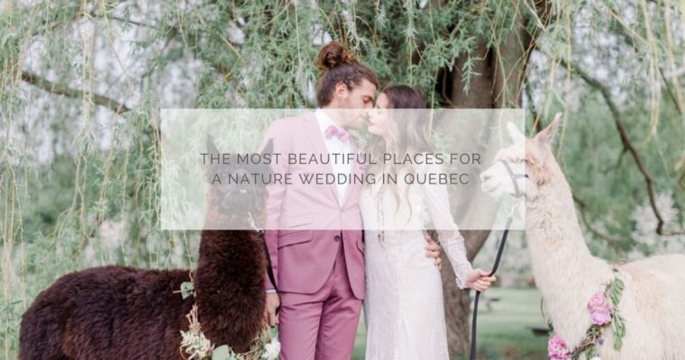 The most beautiful places for a nature wedding in Quebec