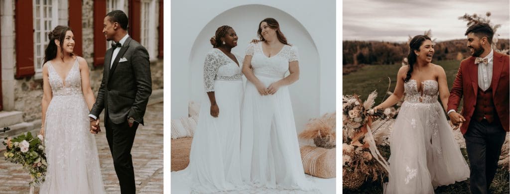 robes mariée mariage intime Québec